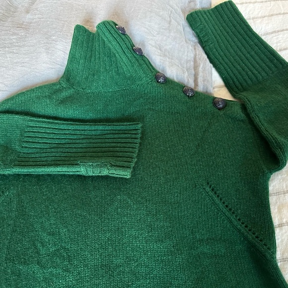 Zadig & Voltaire Forest Green Alma Cashmere Sweater Size S - Picture 10 of 16